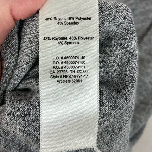Aritzia Wilfred Free Brinkley Dress Grey Reposa Size Medium Jersey Stretch Mini - Picture 8 of 11